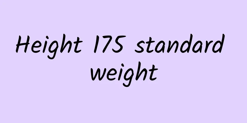 Height 175 standard weight