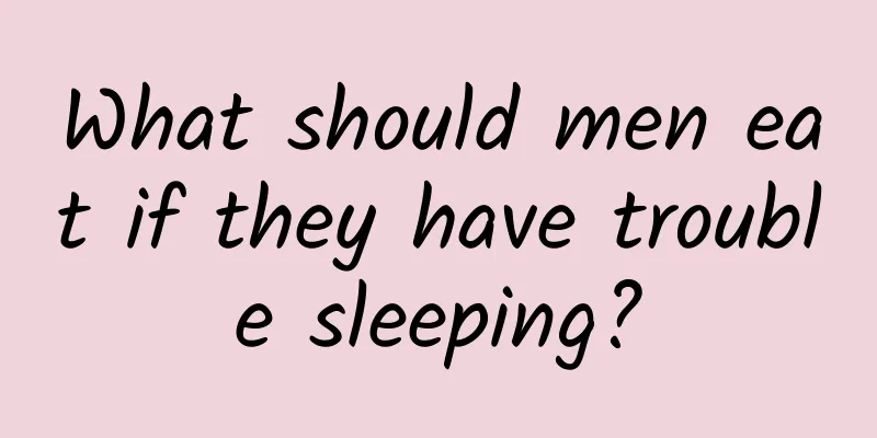 What should men eat if they have trouble sleeping?