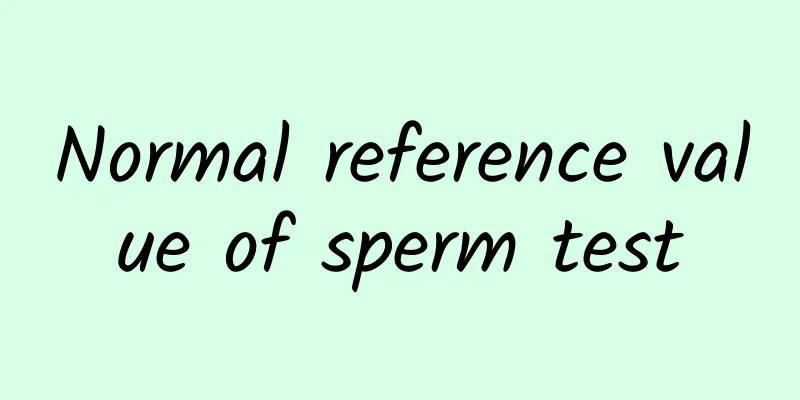 Normal reference value of sperm test