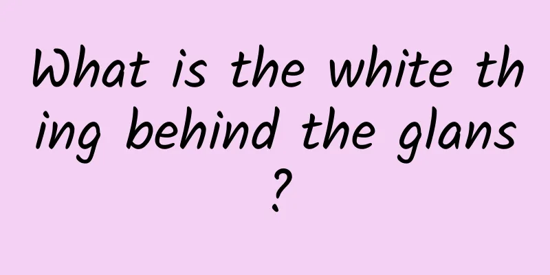 What is the white thing behind the glans?