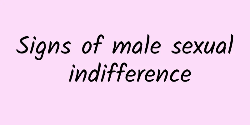 Signs of male sexual indifference
