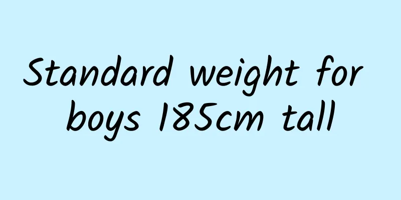 Standard weight for boys 185cm tall