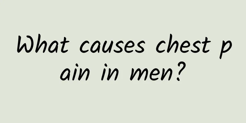 What causes chest pain in men?