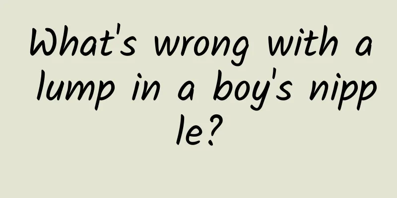 What's wrong with a lump in a boy's nipple?