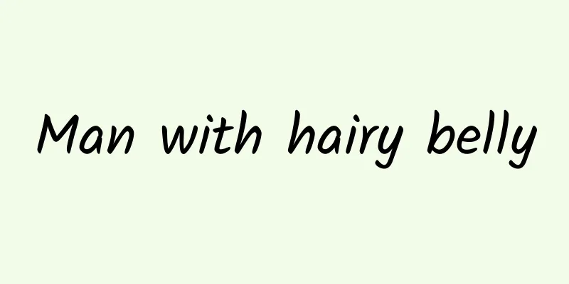 Man with hairy belly