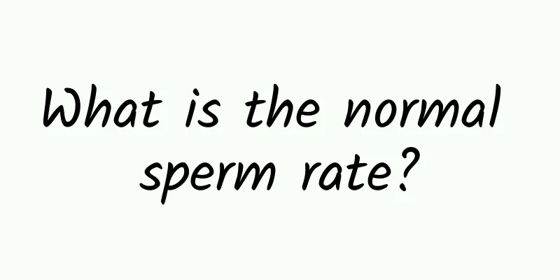 What is the normal sperm rate?