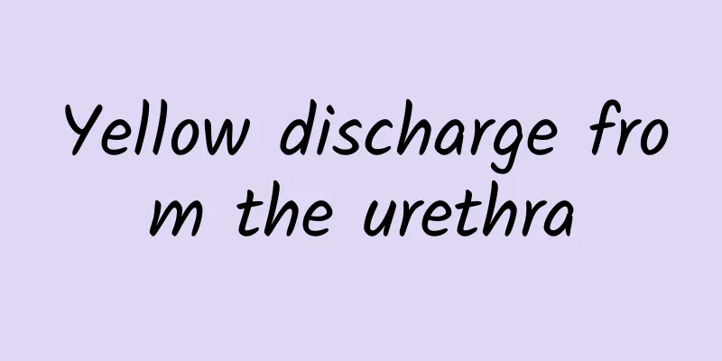 Yellow discharge from the urethra