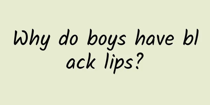 Why do boys have black lips?