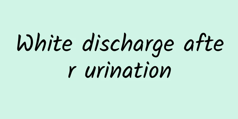 White discharge after urination