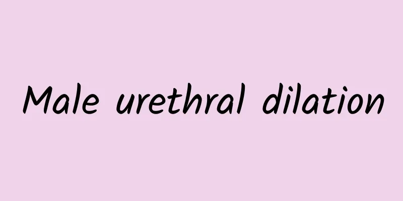 Male urethral dilation