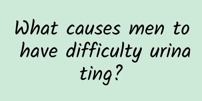 What causes men to have difficulty urinating?