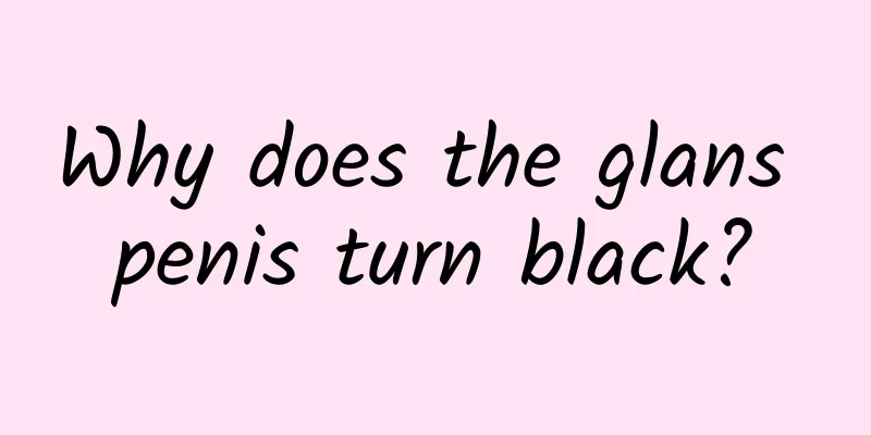 Why does the glans penis turn black?