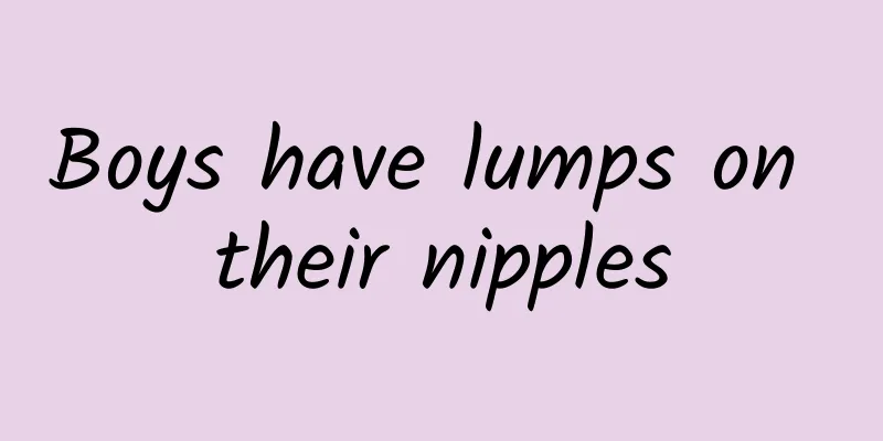 Boys have lumps on their nipples