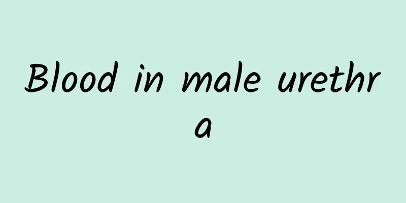 Blood in male urethra