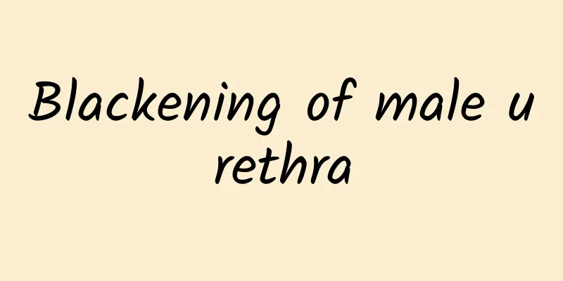 Blackening of male urethra