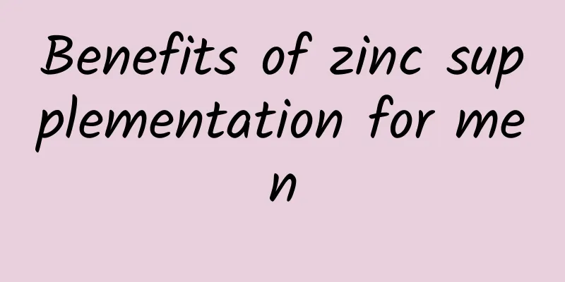 Benefits of zinc supplementation for men