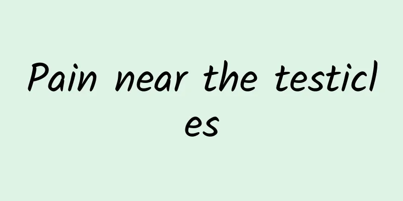 Pain near the testicles
