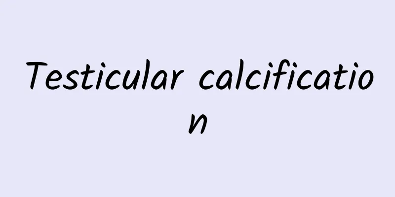 Testicular calcification