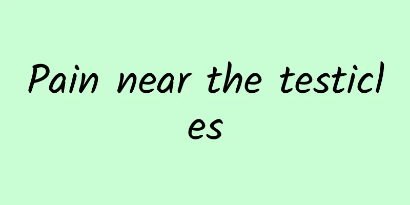 Pain near the testicles