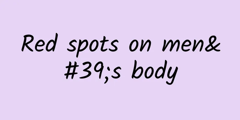Red spots on men's body