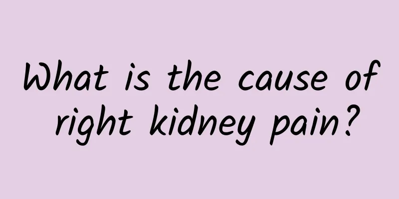 What is the cause of right kidney pain?