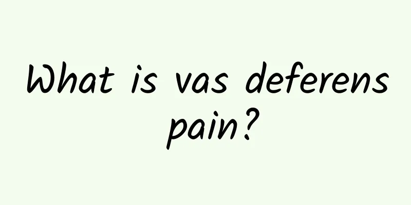What is vas deferens pain?