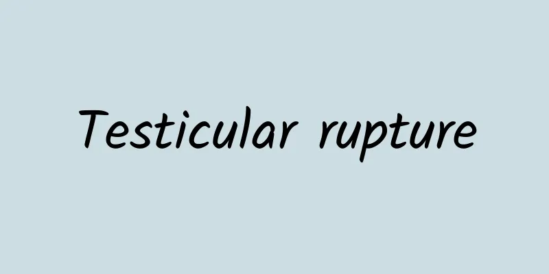 Testicular rupture