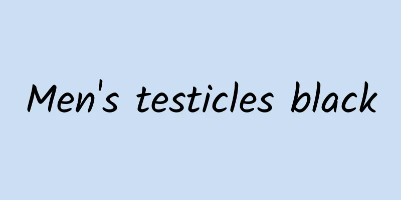 Men's testicles black
