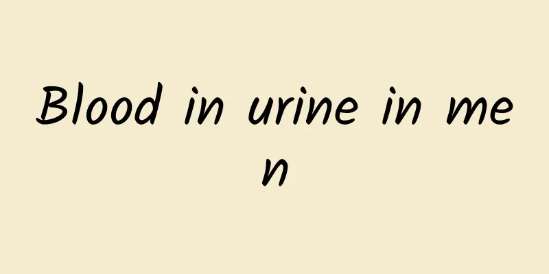 Blood in urine in men