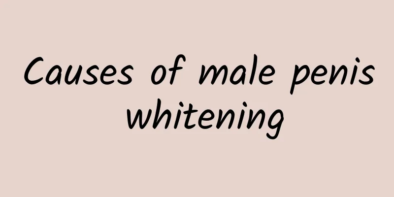Causes of male penis whitening