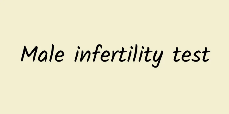 Male infertility test
