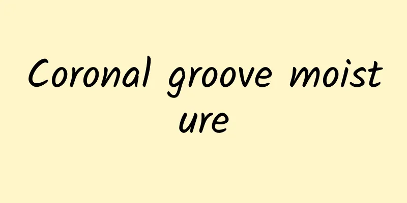 Coronal groove moisture
