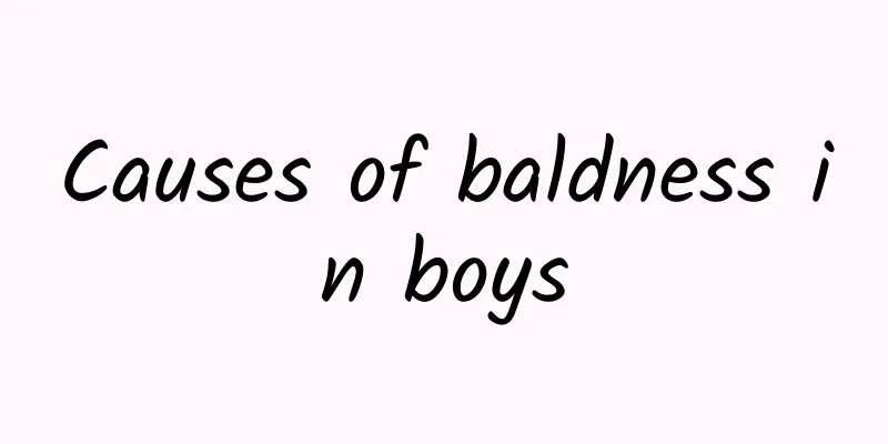 Causes of baldness in boys