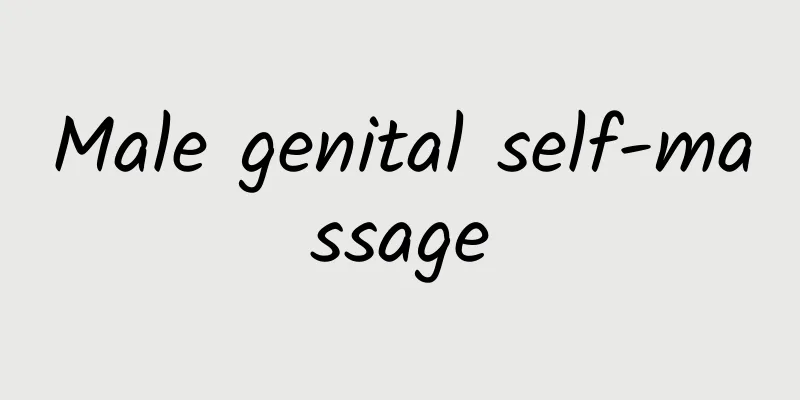 Male genital self-massage