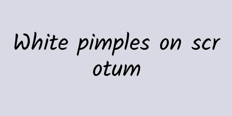 White pimples on scrotum