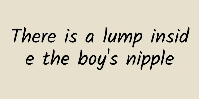 There is a lump inside the boy's nipple