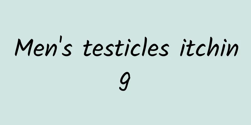 Men's testicles itching