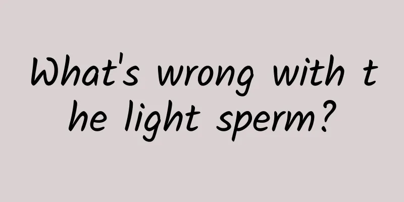 What's wrong with the light sperm?