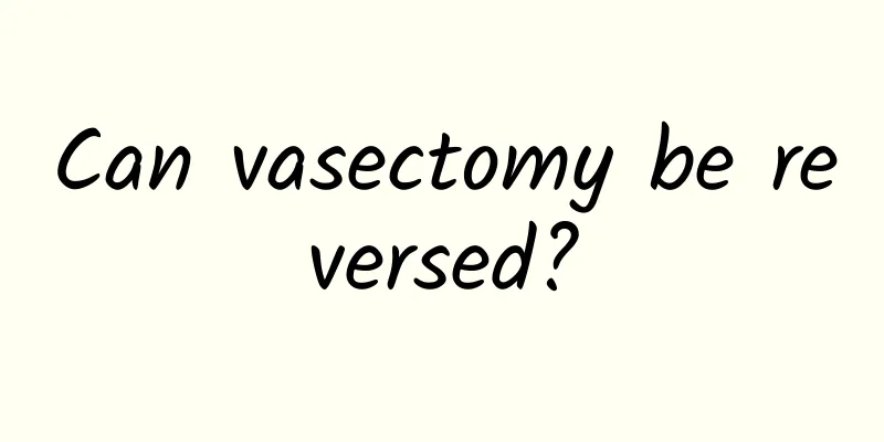 Can vasectomy be reversed?