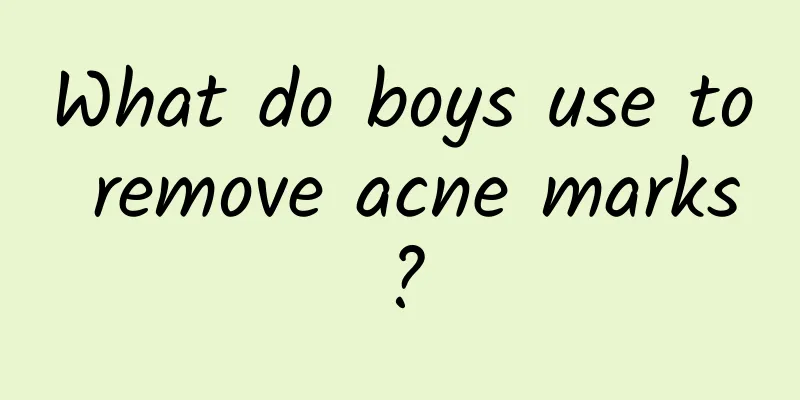 What do boys use to remove acne marks?