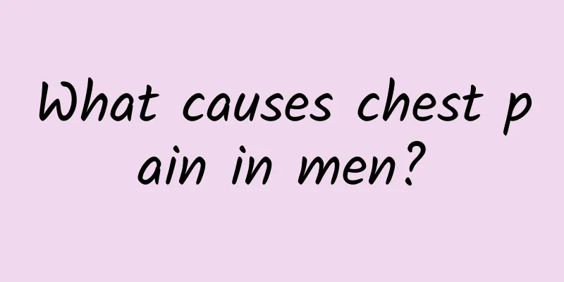 What causes chest pain in men?