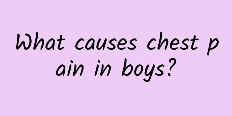 What causes chest pain in boys?