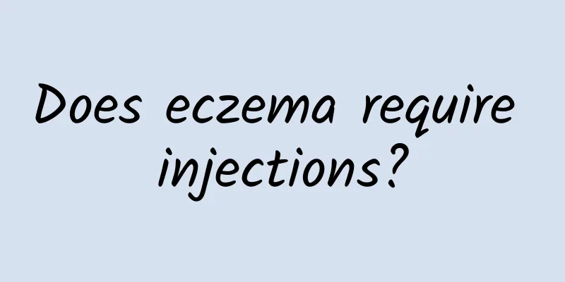 Does eczema require injections?