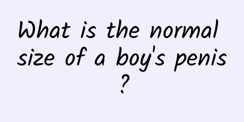 What is the normal size of a boy's penis?
