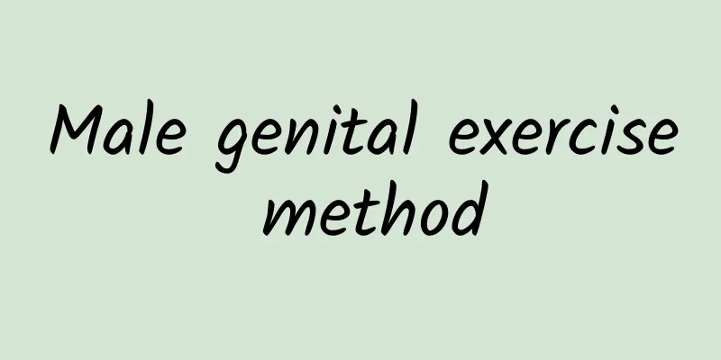 Male genital exercise method
