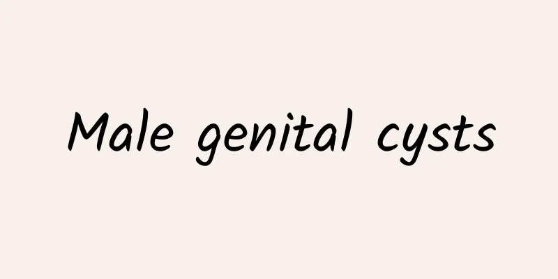Male genital cysts
