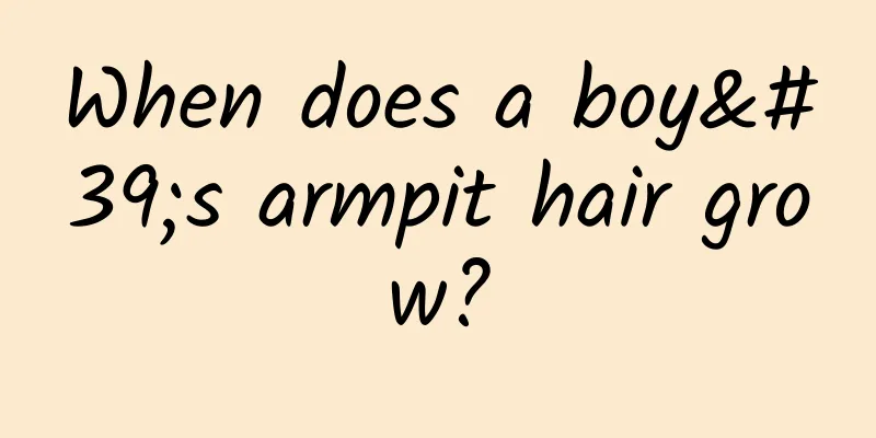 When does a boy's armpit hair grow?