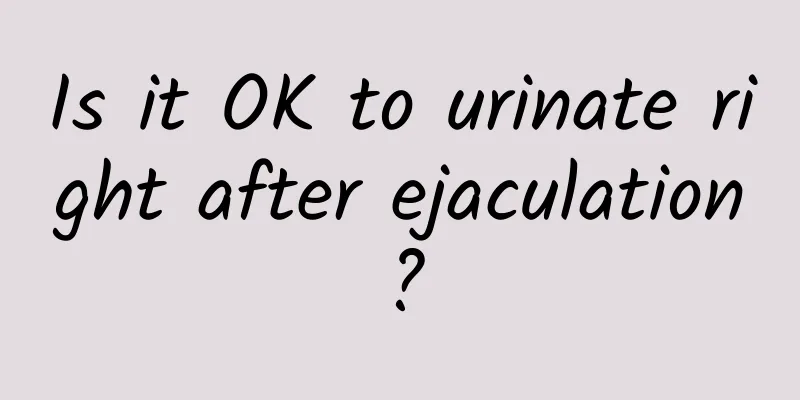 Is it OK to urinate right after ejaculation?