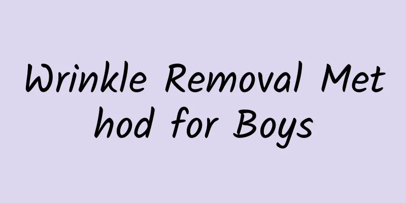 Wrinkle Removal Method for Boys
