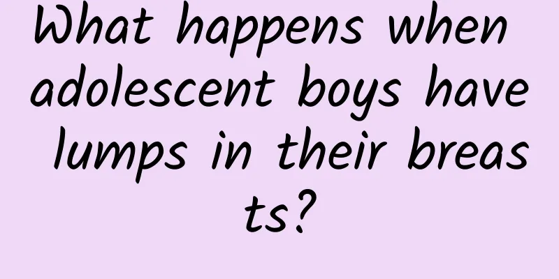 What happens when adolescent boys have lumps in their breasts?